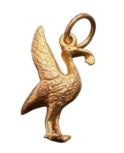 Liver Bird Gold Pendant COLLECTION ONLY