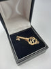 9CT Gold "18" Pendant with Key Pendant, 1.97Grams Total, Boxed