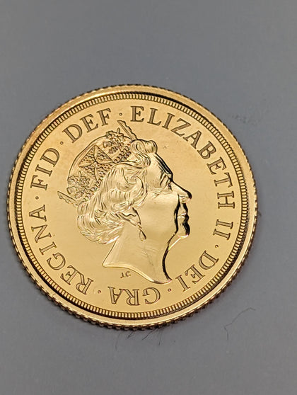 2017 Half Sovereign With Display Case