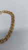 9ct Yellow Gold Interlocking Link Bracelet Chain - 8" Long - 7.11 Grams