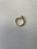 18ct Gold Ring 3.7g with 0.4ct Natural Diamond Size J