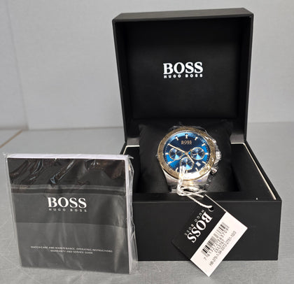 BOSS Hero Sport 1513767 Blue Dial Two Tone Steal Watch