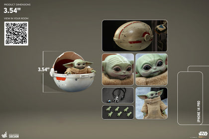 The Child/Grogu Mandelorian Figure (1:4 Scale) by Hot Toys
