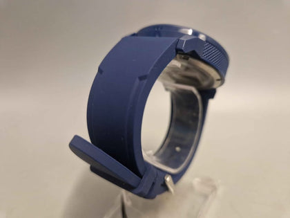 Blue Hugo Watch with yellow accent