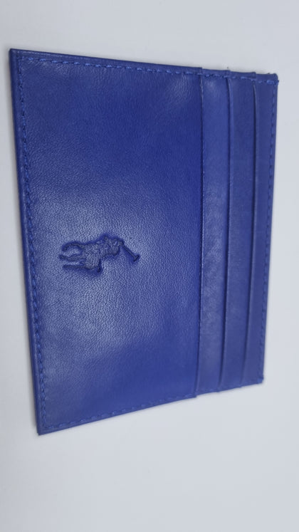 POLO RALPH LAUREN CARD CASE BLUE LEYLAND.