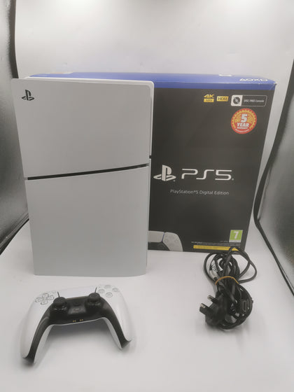 Playstation 5 Slim Digital Edition Console, 1TB, White, Boxed