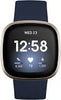 Fitbit Versa 3 - Rose Gold Dial - Dark Blue Straps