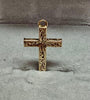 9ct yellow gold cross pendant