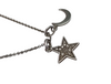 THOMAS SABO SILVER CHAIN STARS AND MOONS 17"