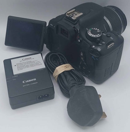 Canon Camera EOS 600D + 18-55mm with Charger Unboxed Black