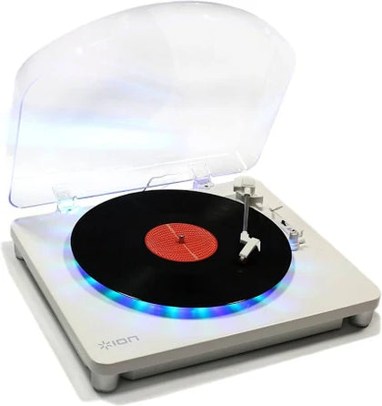 ION Audio Photon LP - 3-Speed Turntable with Built-In Multi-Coloured Lighting Display and USB Conversion