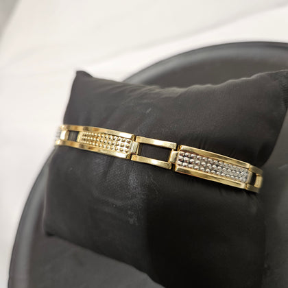 14ct 2 Toned Link Bracelet