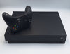 Microsoft Xbox One X 1TB black console with 1 x black series controller and all leads UNBOXED