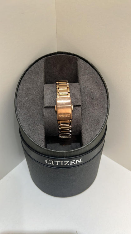 ***** deals *****Citizen Eco-Drive Ladies EM0233-51E Rose Gold Watch Stainless Steel Bracelet.