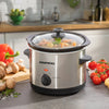 Daewoo 1.5L Slow Cooker - Stainless Steel BOXED