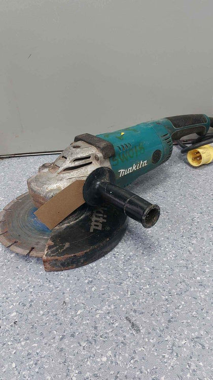 Makita 110v Corded 230mm GA9020 2000W Angle Grinder - No Case **SEEN LOTS OF USE**.