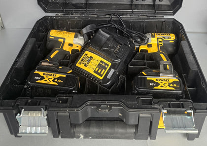 DeWalt DCK266M2T Brushless 18v Combi Drill & Impact Driver Inc 2x 4.0Ah Batts In TSTAK Carry Case