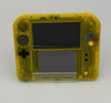 Nintendo 2DS pokemon edition transparent yellow unboxed with power cable has scratch on screen