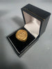 9ct GOLD SOVEREIGN FOIL RING 375 4.6G 1'' Size T