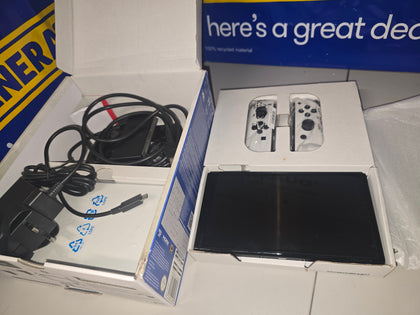 Switch Console, 64GB OLED + White Joy-Con, Boxed