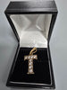 2.2G Gold T Pendent with Stones 375 2.2G