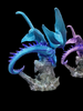 Large Blue Dragon On Gemstone Die-Cast Ornament - Brand New