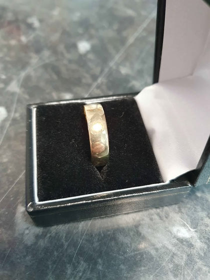 9ct Yellow Gold Band - Size W