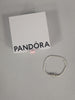Pandora Bracelet with Heart Clasp and Angel Wings Silver 18cm