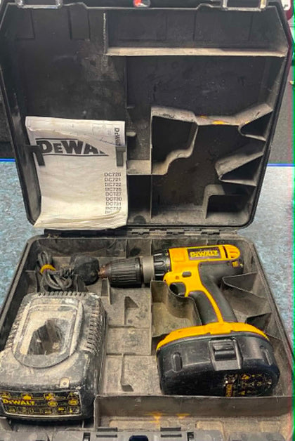 DeWalt drill with the battery