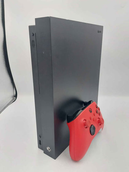 Xbox One X Console, 1TB, Black, With Red Pad, Unboxed