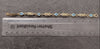 9ct Yellow Gold Celtic Bracelet with 5 Bezel Set Blue Stones - 7"