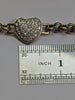 9ct Gold (Baby) Belcher Heart Bracelet
