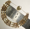 9CT Gold Multi-Row Gate Bracelet with Heart Clasp