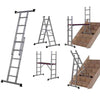 Werner Combination Stepladder With Platform 5 Way 3 Section Non-Slip 2.48m