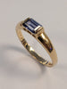 9ct Ring With Lilac Stone Size  N 1/2