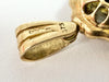 9ct yellow gold garnet stone doll pendant