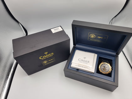 Cimier Swiss Made Quartz Chronograph Watch Manchester City QNET Limited Edition 0442/1880 - Boxed With Rubber Strap **LIKE NEW**
