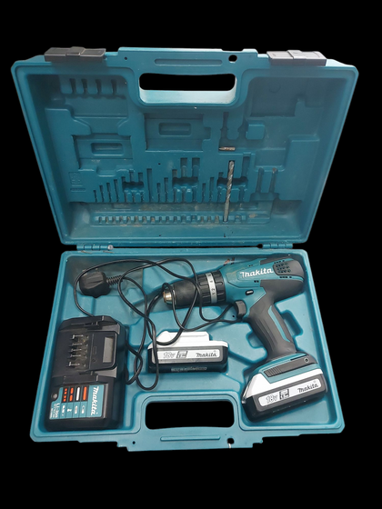 Makita G-Series 18V 2 x 1.5Ah Li-Ion Brushed Cordless Combi Drill HP457DWEX2