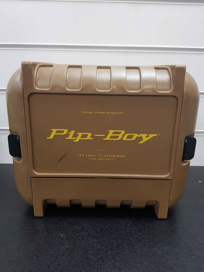 FALLOUT 4 PIPBOY EDITION (XBOX ONE)  PRE-OWNED INCLUDES WEARABLE PIP BOY GAUNTLET, STEELBOOK CASE WITH GAME DISC, COLLECTABLE POST CARDS  COLLECTABLE
