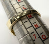 9ct Gold Loop ring with stones Size M