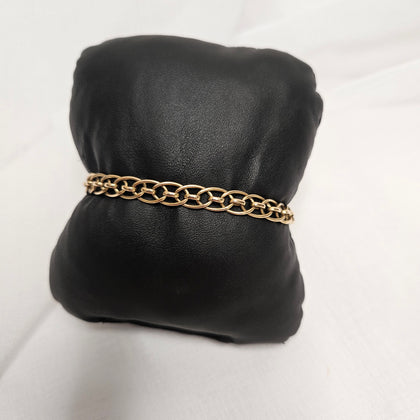 9ct Double Link Bracelet 9.3g