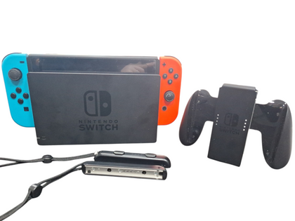 Nintendo Switch Console, 32GB With Neon Blue/Red Joy-Cons, Unboxed With All Leads And Controller And Sport Attachments