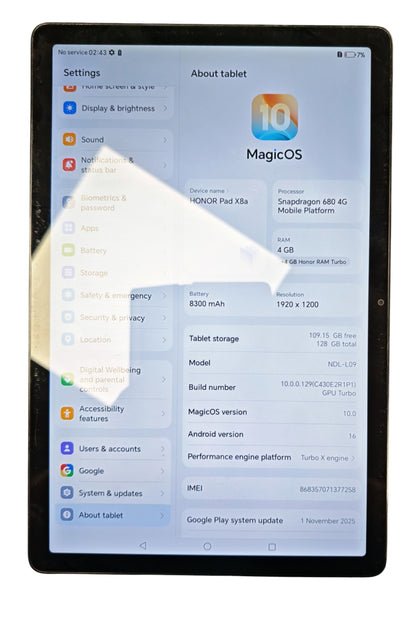 Honor Pad X8A 128GB **Boxed**