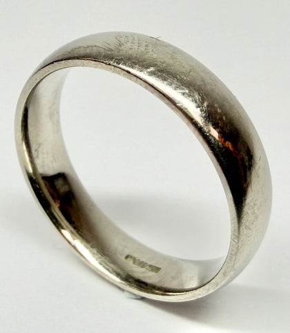 Palladium 500 wedding band ring size R