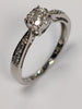 9ct white gold diamond ring