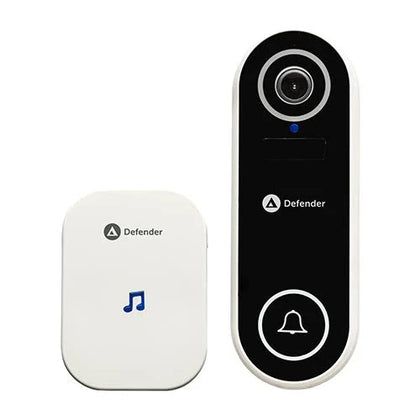 Defender Video Doorbell Wi-Fi Wireless HD 1080P 2-Way Audio Police Accredited