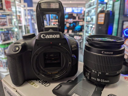 Canon Eos 4000d dslr Camera Boxed & 18-55mm Lens