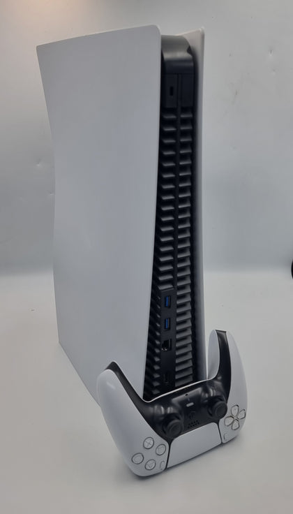 Sony PlayStation 5 (DISC EDITION) 825GB white game console with 1 x dualsense controller and all leads UNBOXED