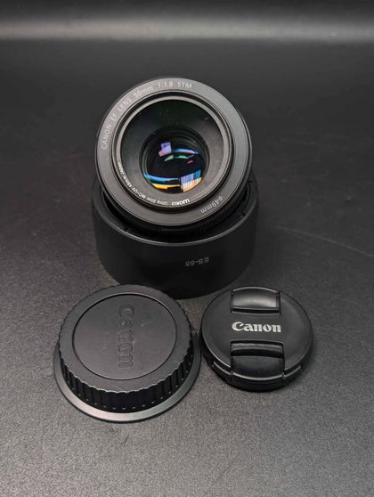 Canon 50MM EF Camera Lens 1:1.8 STM - Black