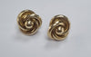 9ct gold swirl earrings